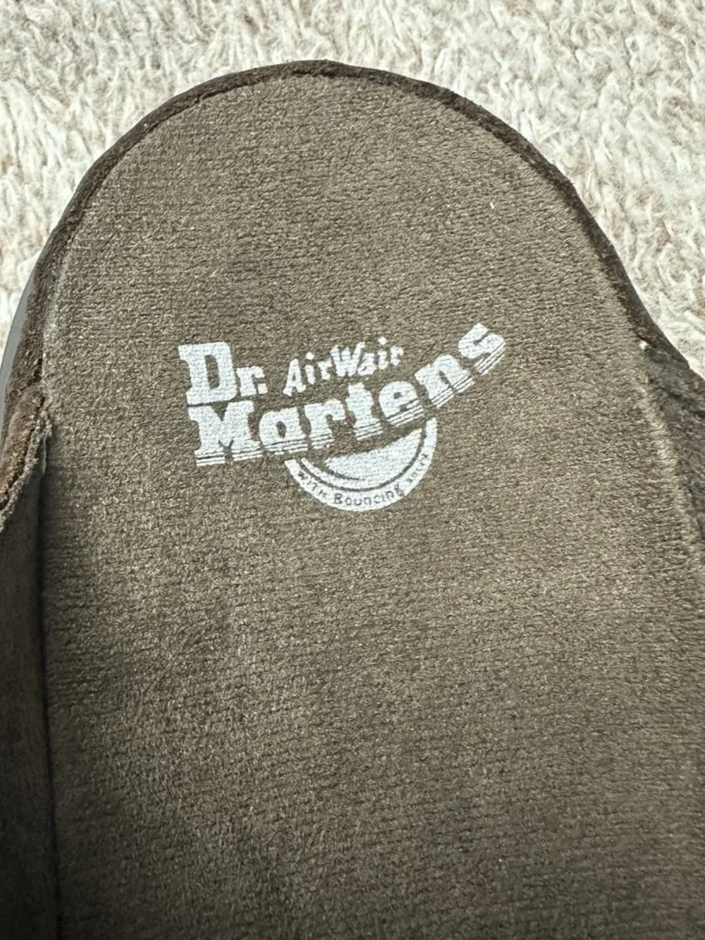 Dr. Martens Maxxy Slide buckled leather chunky sandal shoes brown NWOB size 11